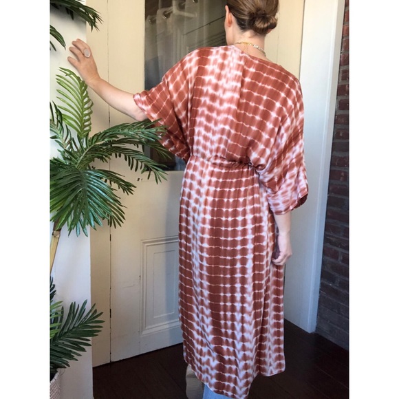 Last 1 ✨SHARA Tie Dye Kimono - Rust - Picture 8 of 8